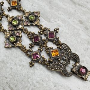 Vintage Style Sweet Romance Rhinestone 3 Tier Bracelet